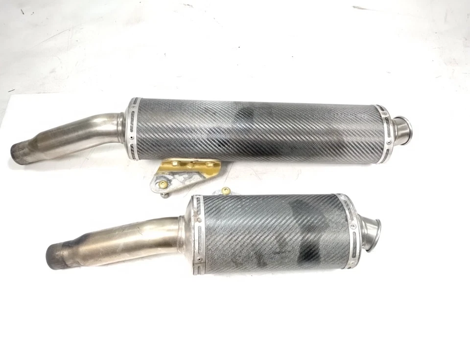 Пара углеродных труб глушителя для левой и правой выхлопной системы 00 Ducati Monster M750 M900 REMUS - Изображение 3 из 4
