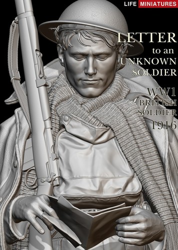 Life Miniatures LI-B025 1/10 Letter to an Unknown Soldier 1916 - Picture 12 of 22