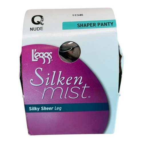 2012 Leggs Silken Mist Queen Size Shaper Panty Nude Sheer Toe Pantyhose 91946