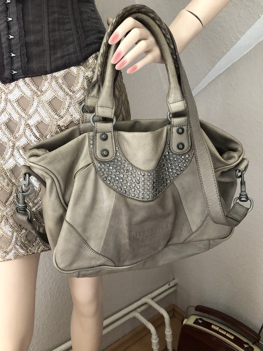 Damen Handtasche Liebeskind Tasche Klein Grau Liebeskind