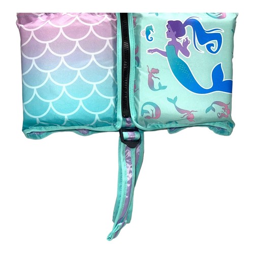 SwimWays Mermaid Scales Swim Vest Ages 2-4 Step 2 Life Jacket Pool Lake Beach - Picture 9 of 12