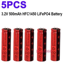 5PCS 3.2V 500mAh HFC1450 LiFePO4 Capacitive Battery Cell for RC Car Truck Boat