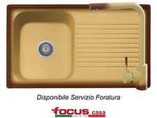 Coordinato Provenza Terra di Francia Lavello 86x50 1 vasca e Miscelatore Latina