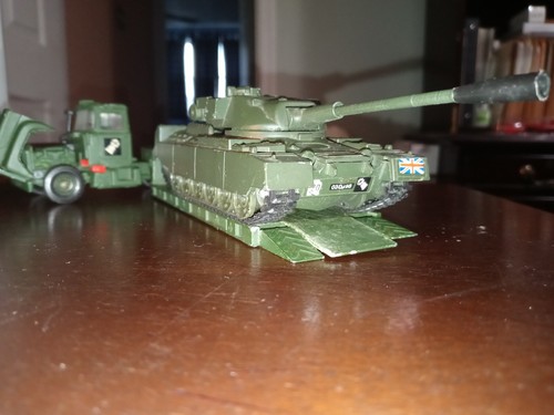 Mack Truck & Tank Transporter, & Corgi 903 Chieftain Tank, Die-cast Metal, 1:50 - Picture 6 of 17