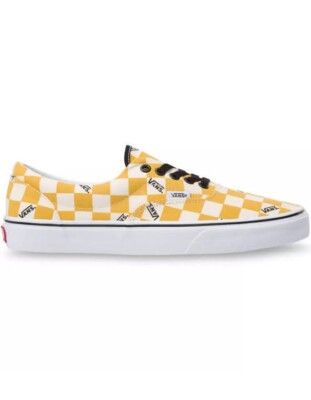 Vans Era Big Checker Yellow White Shoes mens 13