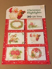 VINTAGE CHRISTMAS 30 GIFT TAGS EUREKA/THE PAPER MAGIC GROUP NOS SEALED!