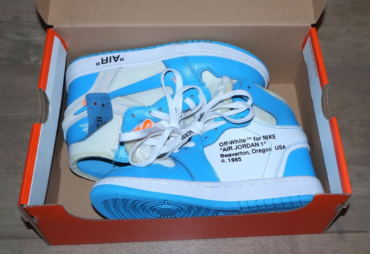 Jordan 1 Retro | OG x Off-White High UNC Size 5.5 GREAT Jordan 1 Retro | OG x Off-White High UNC Size 5.5 GREAT