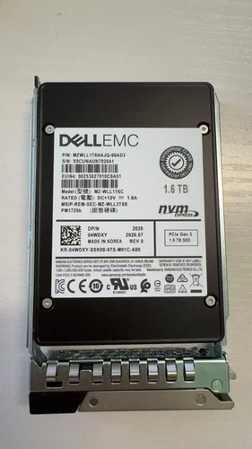 04WDXY Dell EMC 4WDXY PM1725b 1.6TB PCIe NVMe Mix 2.5'' Gen3 SSD MZ-WLL1T6C