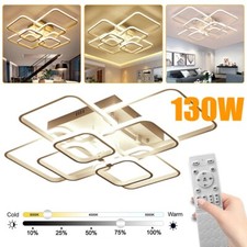 LED Ceiling Light Square Round Living Dinning Room Bedroom Chandelier Wall Lamps