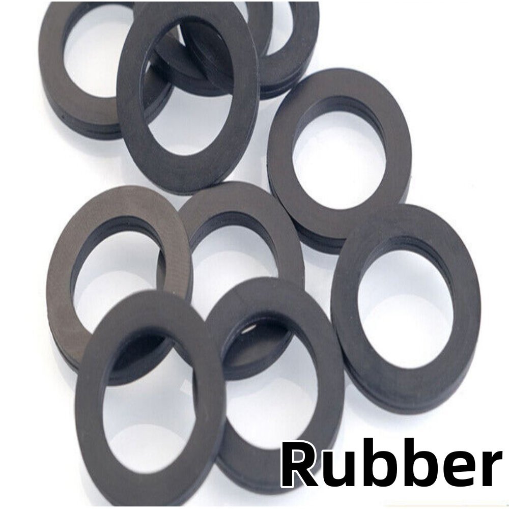 Rubber Washer Sealing Gasket Flat Round Ring Washers Heat Resistance Black