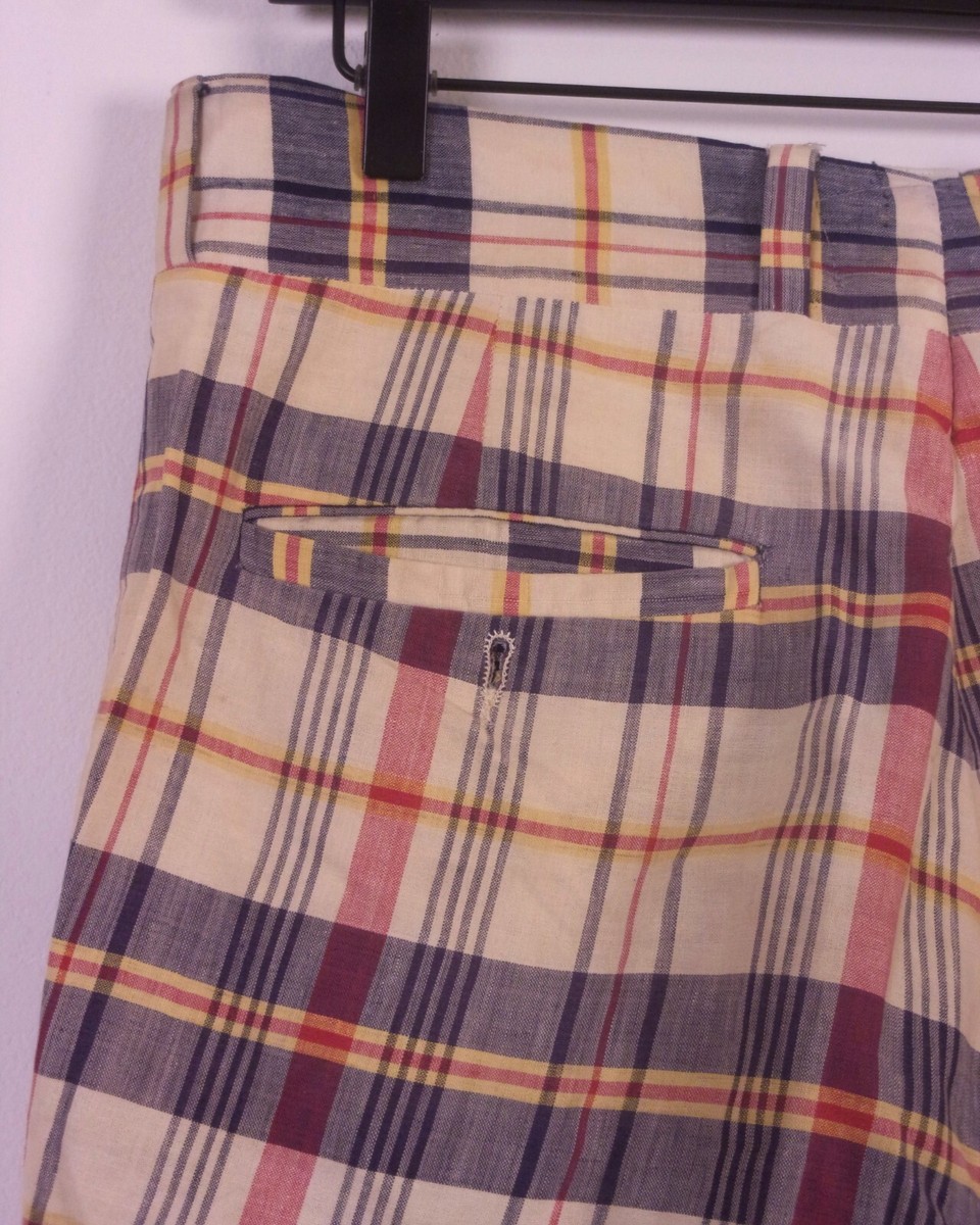 vintage 60s RARE Stagg Ltd. Corbin Madras Golf Pants TALON