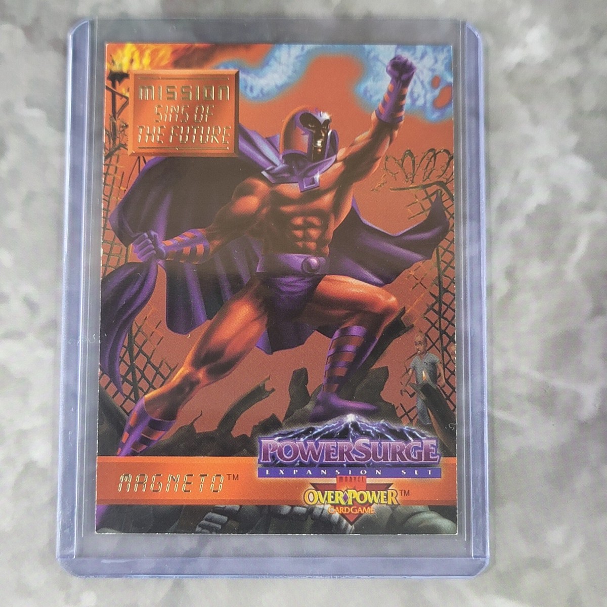 1995 Marvel Overpower Card Game Mission Sins of Future - Magneto 4