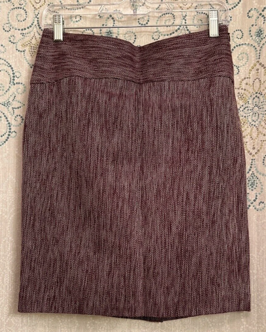 The Limited Collection Womens Purple Pencil Straight Lined Skirt Size 4(29"x21")