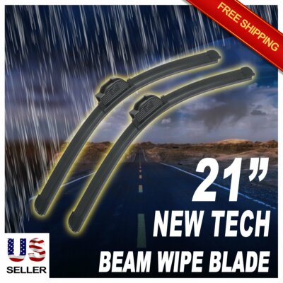 ABLEWIPE 21''+21'' Quality All Season Beam Windshield Wiper Blades (Set of 2)