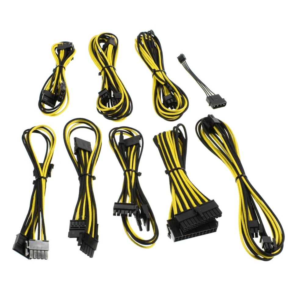 CableMod B-Series SP ModFlex™ Cable Kit - BLACK / YELLOW CM-BSX-FKIT-KKY-R - Bild 2 von 4