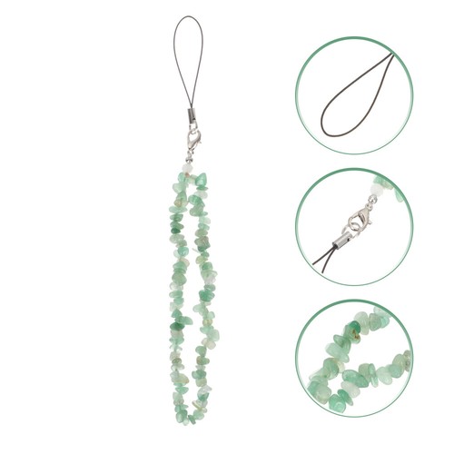2 Count Crystal Phone Lanyard Cell Chain Strap Cute Charms Beaded - Zdjęcie 7 z 12