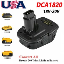 Adapter For DEWALT DCA1820 20V Battery Converter 18V to 20V Max Li-Ion Tools USA