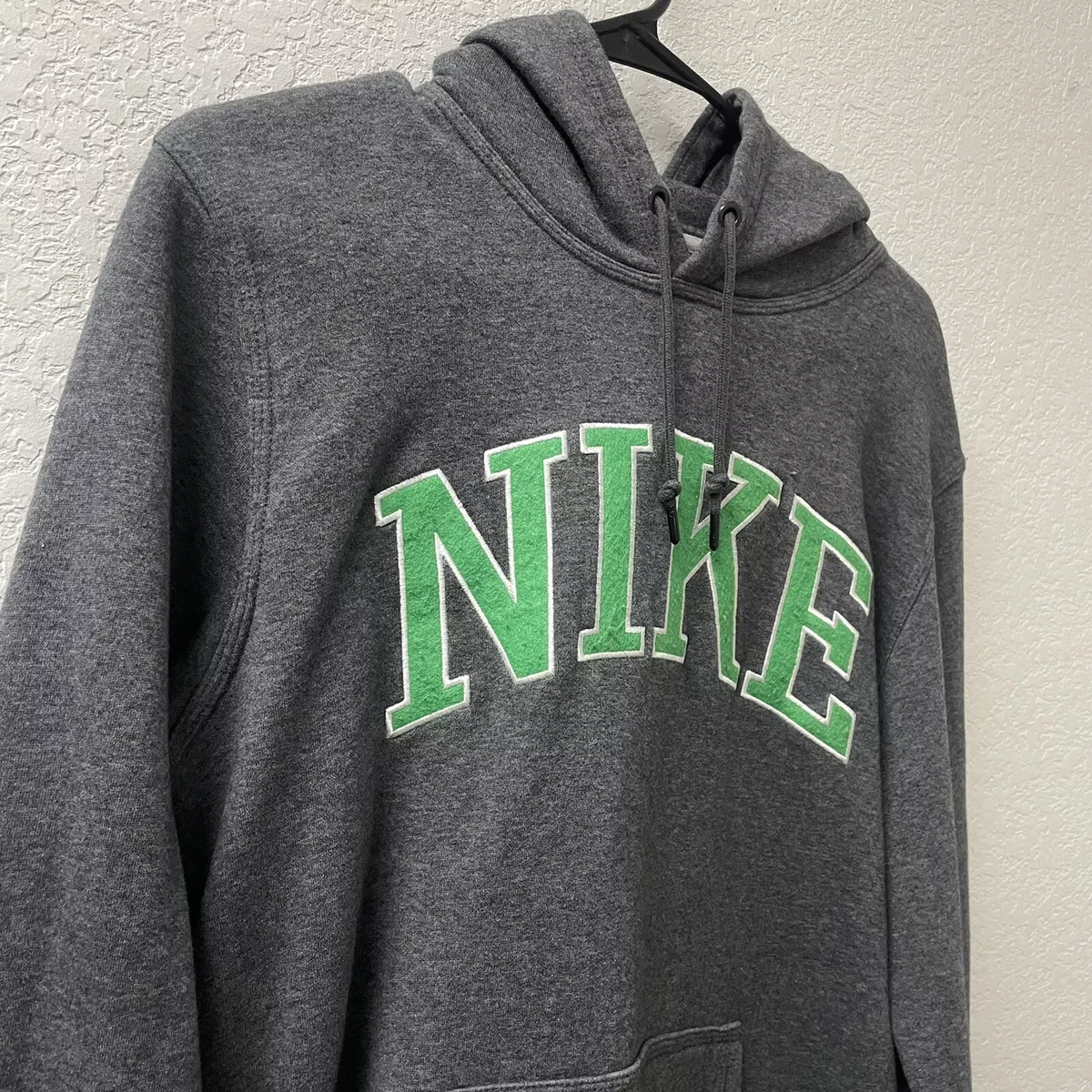 Nike pullover hoodie with embroidered sale logo in grey