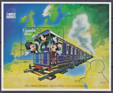 Disney 1996 Uganda - Mickey's Orient Express, Miniature Sheet Nº2 - MNH