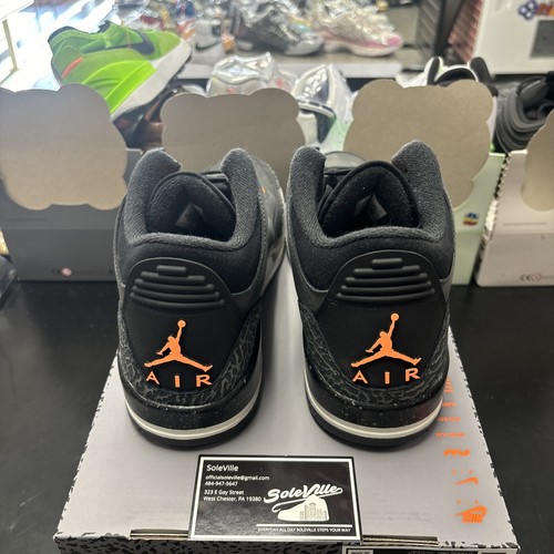 Nike Air Jordan 3 Retro Fear Pack Night Stadium Orange CT8532-080 Men Size 9 - Picture 3 of 5