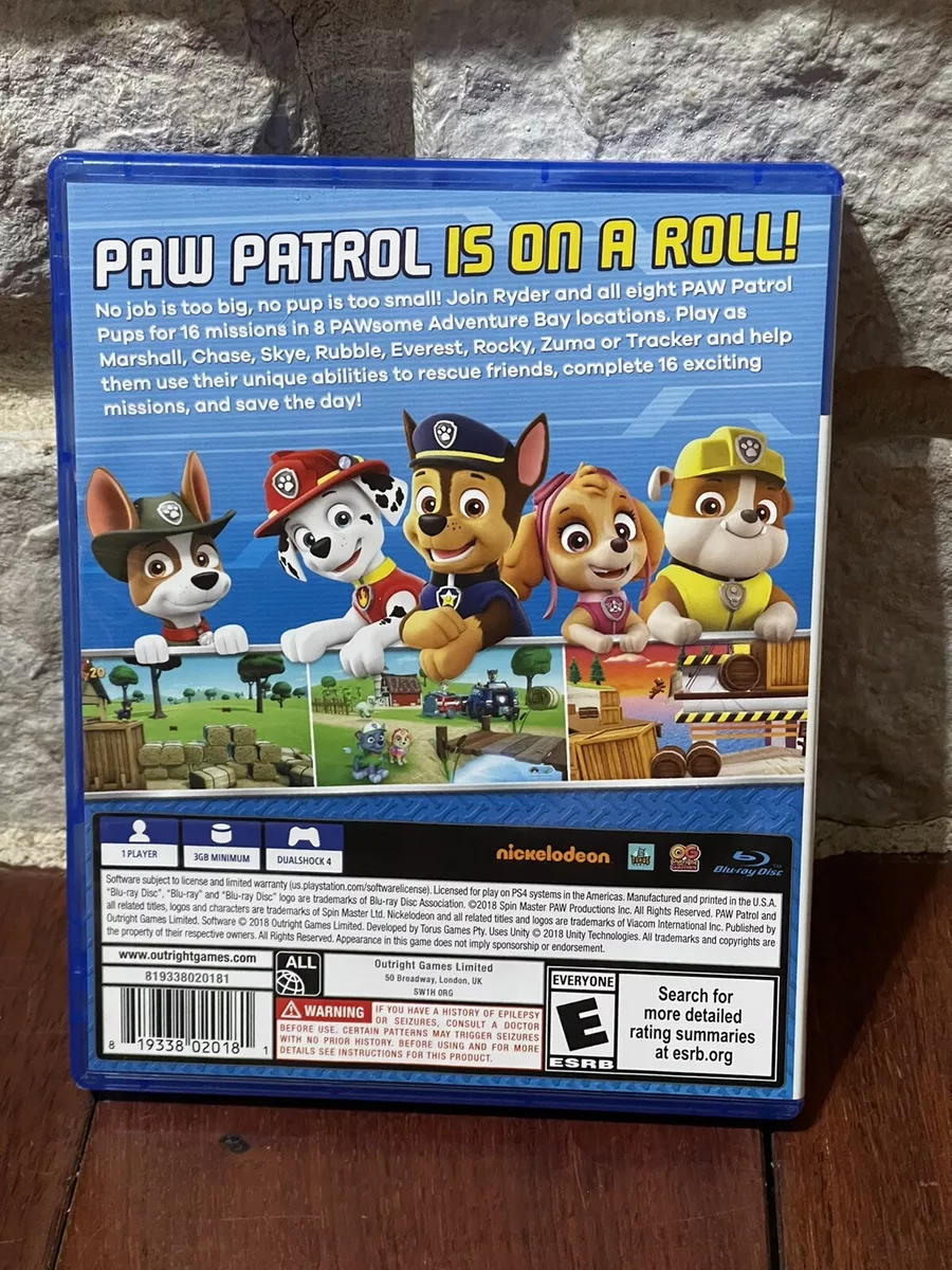 Paw patrol video game ps4 deals