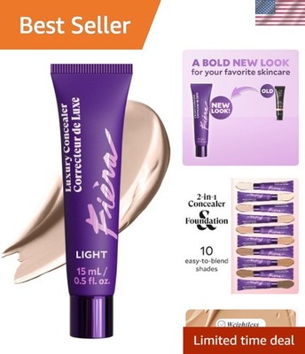 Luxury Concealer & Foundation with Anti-Aging Ingredients - Full Coverage for...