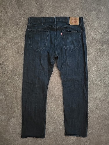Levis 505 Straight Fit Dark Wash Jeans 38x32 - 第 9/14 張圖片
