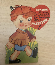 De colección San Valentín - Niño pequeño con pistola de rifle - Caza de un San Valentín