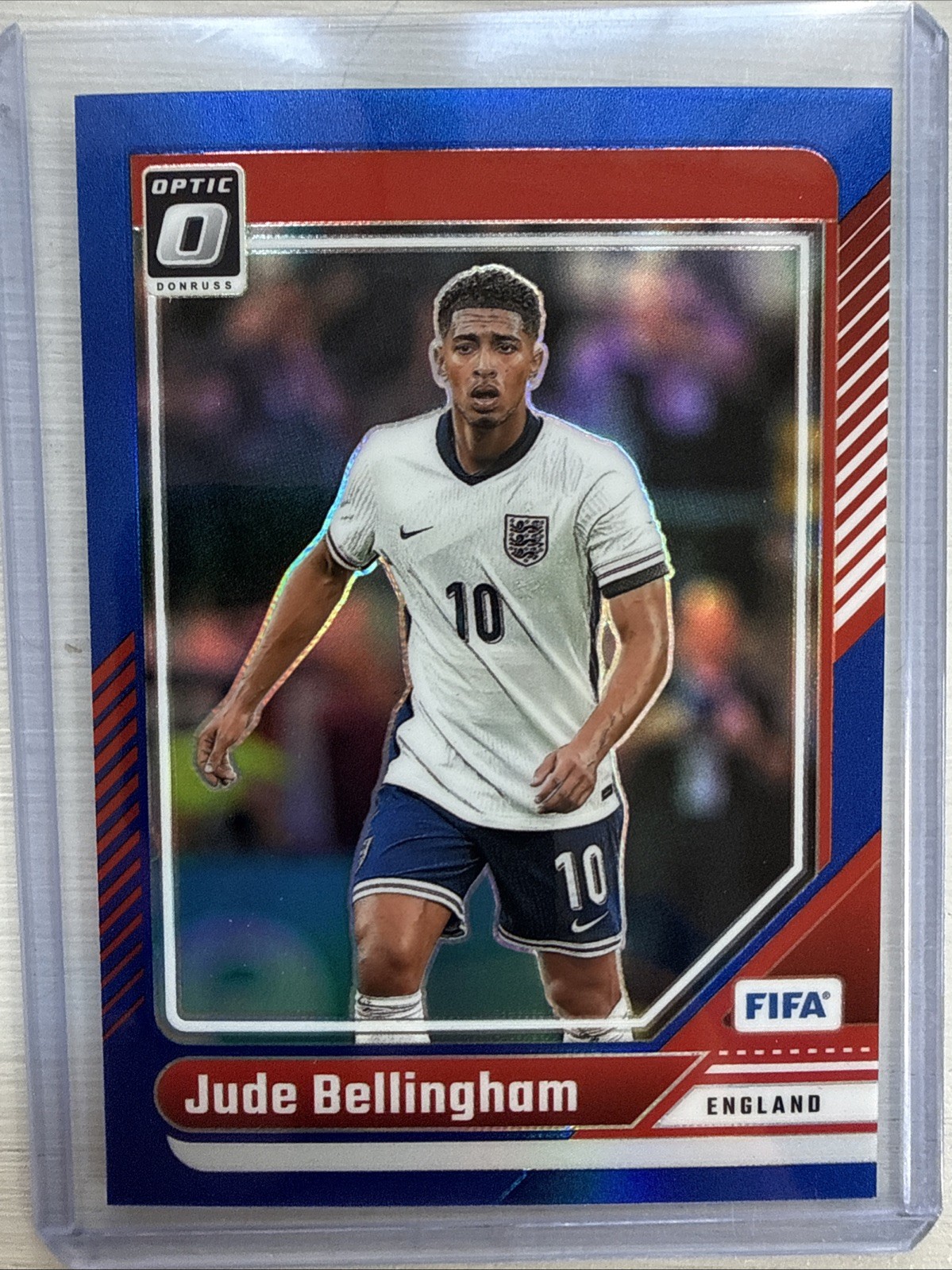 2024-25 Panini Donruss FIFA Optic Jude Bellingham #61 Blue Prizm 092/149 England view 1