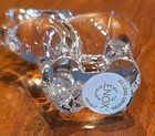 Vintage Lenox Crystal Baby Elephant Figurine Paperweight Sitting Upward Trunk — photo 4