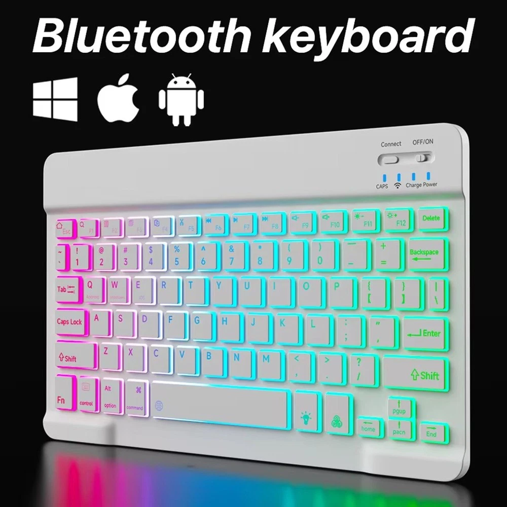 Backlit Keyboard Mouse For Samsung Galaxy Tab A9+ S10 S9 FE S8 S7 S6 Lite Tablet