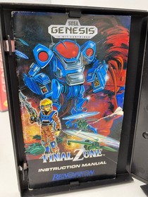 Final Zone Sega Genesis 1990 CIB Complete Tested/Working