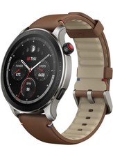 Amazfit GTR 4 Smart Watch | Fitness Watch | 14 Day Sports Watch | Brown Leather