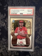 ALFREDO DUNO PSA 10 2023 Bowman Chrome Prospects Rookie Card BCP-238 RC SP REDS