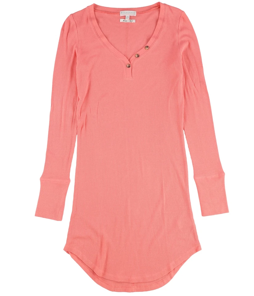 P.J. Vestido camisero pijama tejido térmico Salvage para mujer