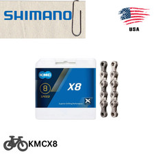 KMC 8 Speed 116 / 118L Bike Chain Stretch-Proof fits Campy SRAM Shimano