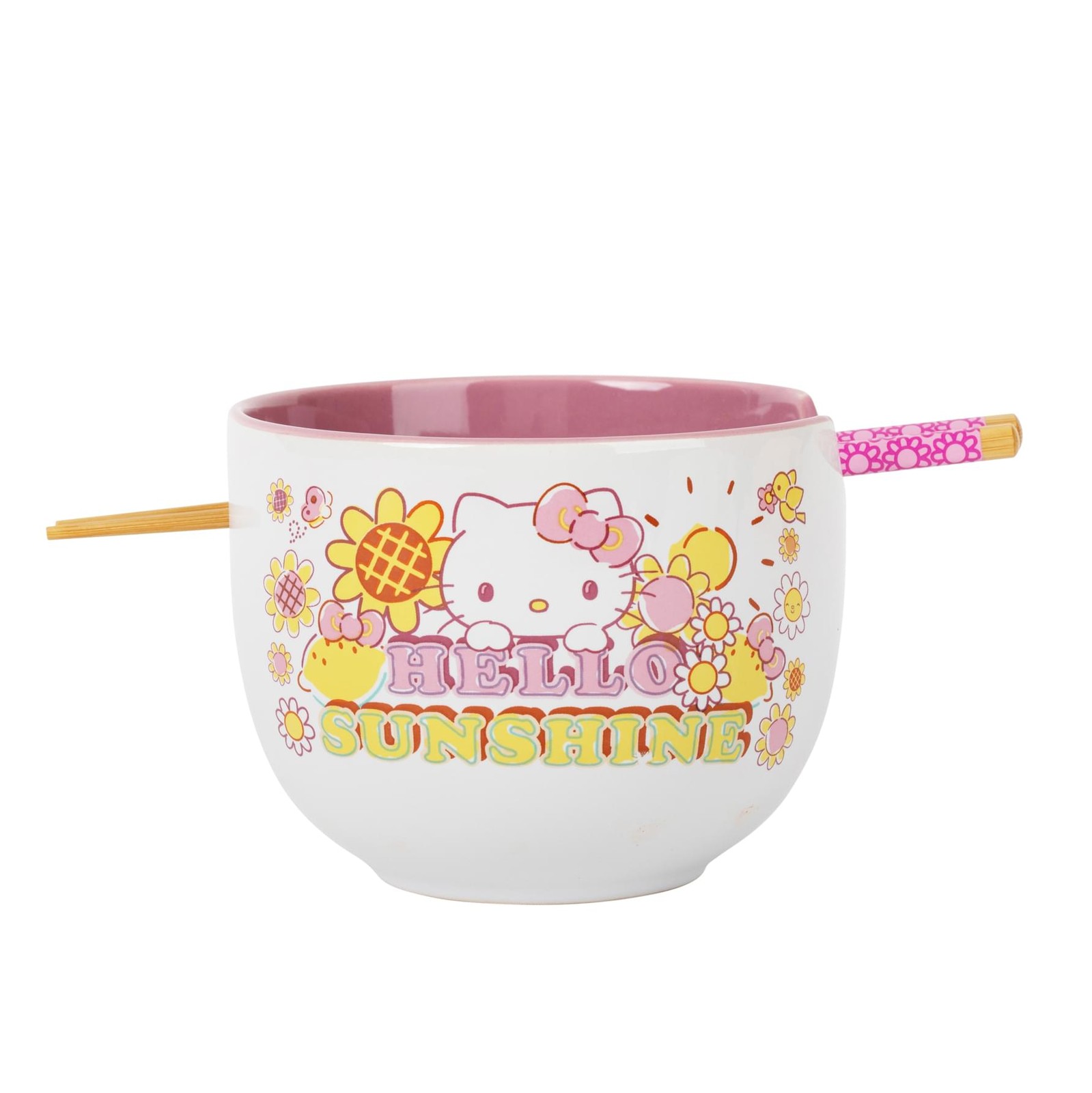 Sanrio Hello Kitty Hello Sunshine 20oz Ramen Bowl with Chopsticks