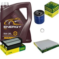 Mann Inspektionspaket 5L Mannol Energy 5W-30 FüR Hyundai I40 CW 1.6 Gdi 2.0