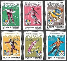 👉 ROMANIA 1994 WINTER OLYMPICS MNH SPORTS