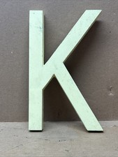 9" Large Metal Letter K Cast Aluminum Dimensional Industrial ABC Wall Decor