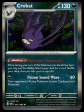 Crobat 051/086 Rare Chaos Rising Pokemon Holo Near Mint