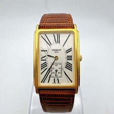 TISSOT Men's Watch Gold Small Second Rare Excellent Condition