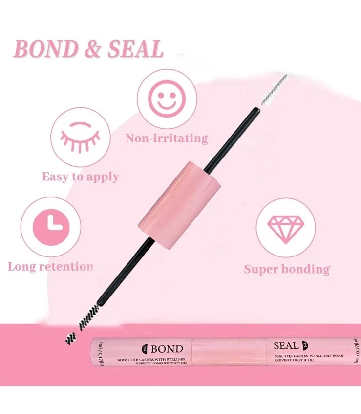 2-in-1 Lash Bond and Seal Glue – Waterproof, Long-Lasting Clear DIY At Home 10ml - Image 3 of 4