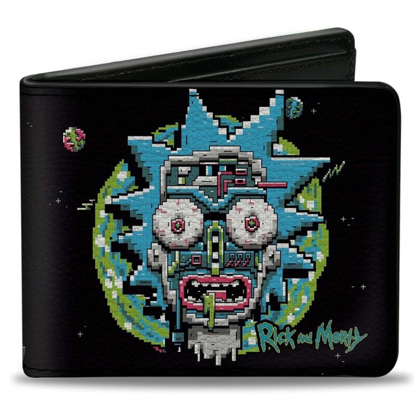 Bi-Fold Wallet Rick and Morty 8-Bit Faces (Us Import)-image