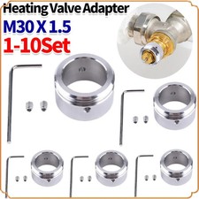 Heizk&ouml;rperthermostat Adapter Edelstahl 30mm M30 x 1,5 Heizung Zubeh&ouml;r
