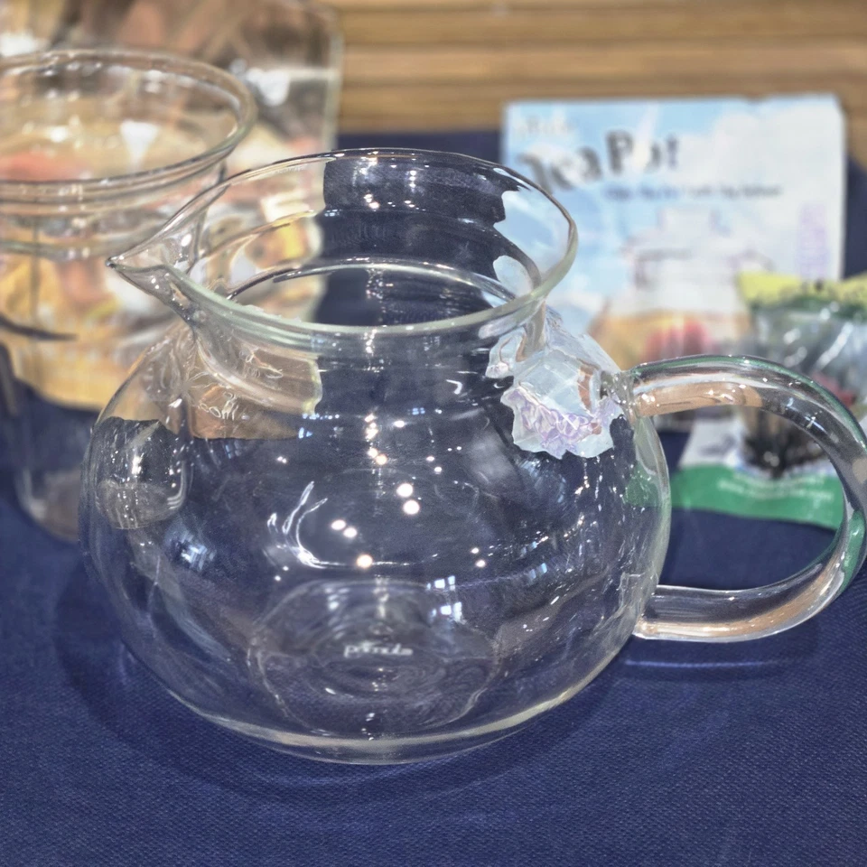 Primula Flowering Tea Pot w/ Loose Tea Infuser Clear MISSING LID!!! O30 - Image 4 of 4