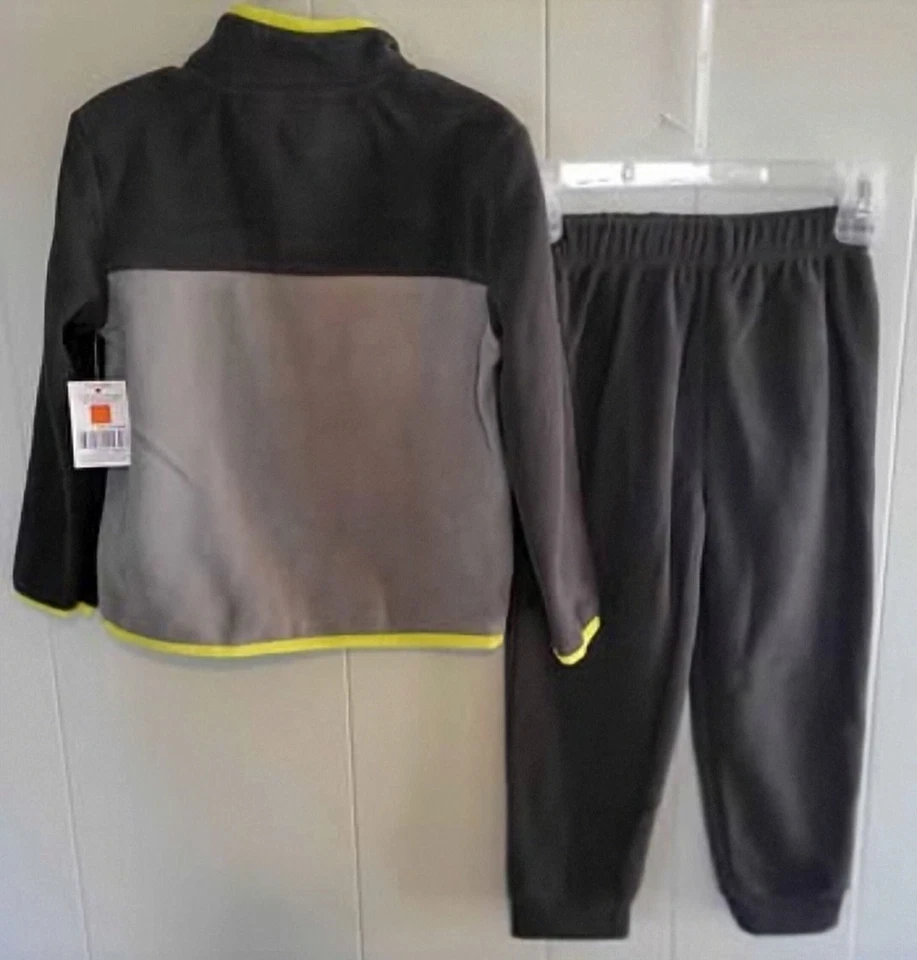 Pantalones/Camisa Kidgets Niño 3T Gris/Negro Poliéster Polar Cremallera Manga Larga  Foto 2 de 4