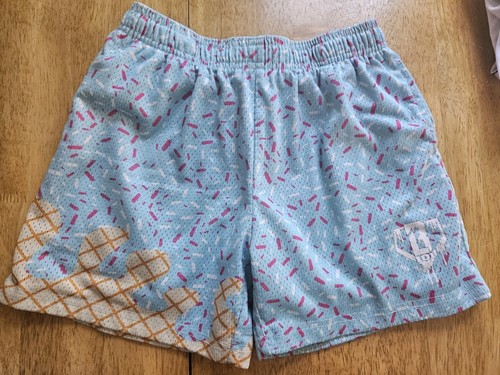 Baseball Lifestyle 101 Youth L Baby Blue Ice Cream Drip Shorts Bottoms. EUC - Picture 2 of 6