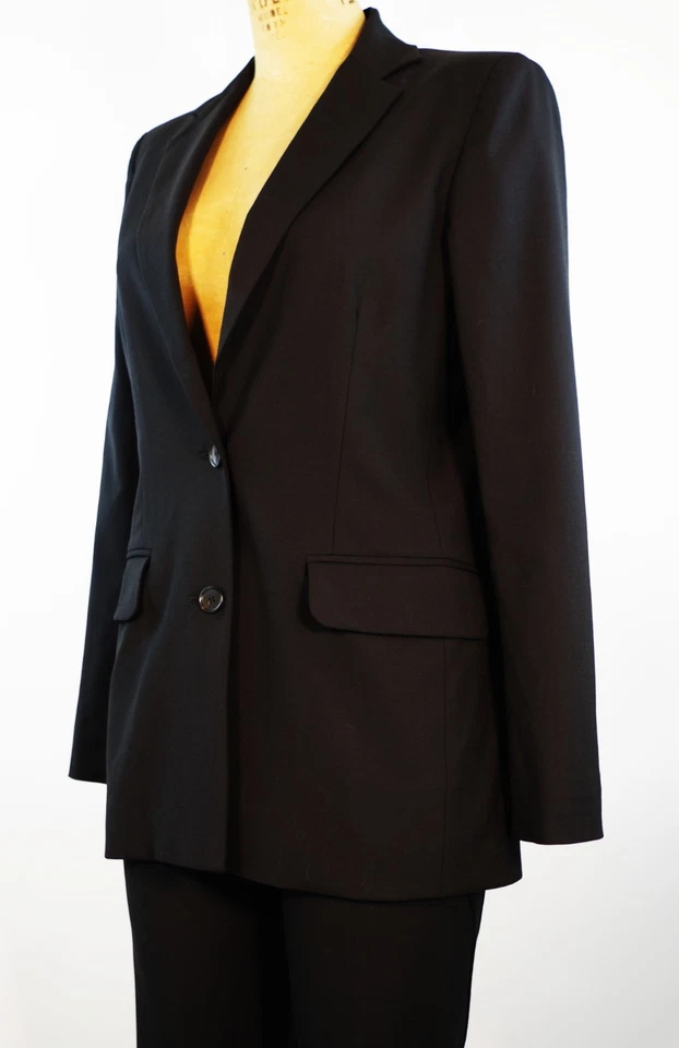 Traje Pantalón Dior Negro con Detalle de Costuras en Pantalón, Hecho en Portugal, Talla FR 40 US 8 Foto 4 de 4