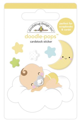 Doodlebug Doodle-Pops 3D Stickers-Cloud Nine, Bundle Of Joy DP6770